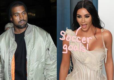 Kim Kardashian & Kanye West Spotted Side-By-Side In Surprising Scene At Son Saint's Soccer Game! - perezhilton.com