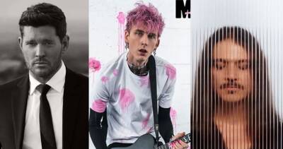 Michael Buble, Placebo and Machine Gun Kelly go head to head in the race for this week’s Number 1 album - www.officialcharts.com - Britain - Jamaica