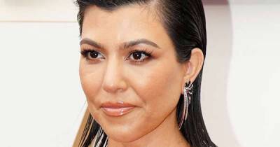 Kourtney Kardashian just wore a wet-look blunt bob for her first Oscars appearance - www.msn.com