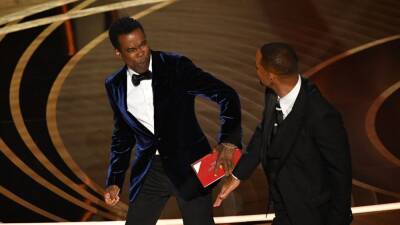 Will Smith Slaps Chris Rock at Oscars: See Nicki Minaj, Jimmy Kimmel and More Reactions to Shocking Incident - www.etonline.com