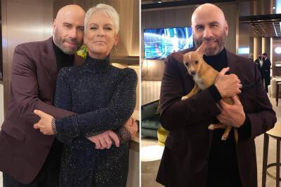 John Travolta adopted Oscars pup Jamie Lee Curtis hyped for Betty White - nypost.com - Chad
