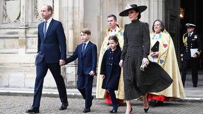 Prince George, 8, Princess Charlotte, 6, Look So Grown Up At Prince Philip’s Service: Photos - hollywoodlife.com - California - Charlotte