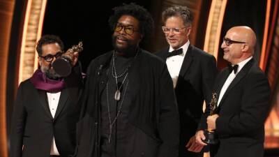 Questlove Reacts to Winning an Oscar Right After Will Smith Slapped Chris Rock - www.etonline.com