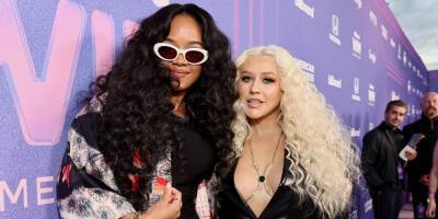 Christina Aguilera Hits Up The Billboard Women in Music 2022 With H.E.R. - www.justjared.com - city Inglewood