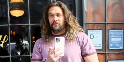 Jason Momoa Rocks Black & White Striped Pants Out In NYC - www.justjared.com - New York