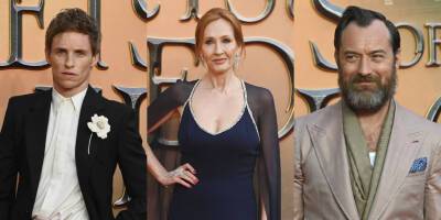 'Fantastic Beasts 3' Cast Attends World Premiere in London, J.K. Rowling Walks Carpet Too - www.justjared.com - London - city Santos