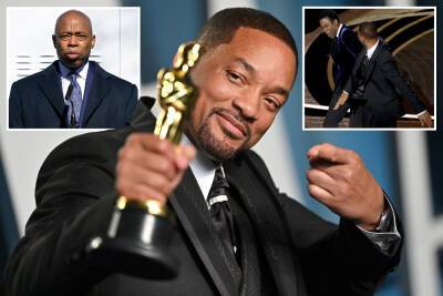 Eric Adams says ‘emotional’ Will Smith shouldn’t have to return Oscar - nypost.com - New York, county Day