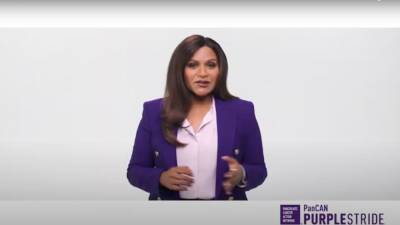 Mindy Kaling Films Touching PSA for Event to End Pancreatic Cancer, PanCAN PurpleStride - www.etonline.com - USA