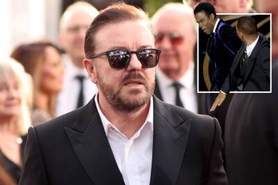 Will Smith - Jada Pinkett Smith - Ricky Gervais - Jada’s hair is no joke — but her boyfriend is: Ricky Gervais goes off during set - nypost.com - London - county Rock