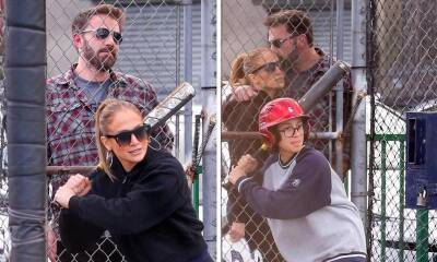 Jennifer Lopez and Ben Affleck hit the batting cages with her daughter Emme Muñiz - us.hola.com - New York - New York - California - Boston - county Sherman