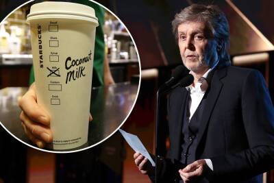 Paul Maccartney - Paul McCartney’s letter to Starbucks: ‘Stop charging for plant-based milk’ - nypost.com - USA