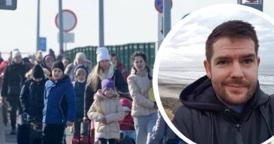 Salford dad who rushed to Ukraine border to help those fleeing for their lives opens up on the heartbreaking reality inside refugee centres - www.manchestereveningnews.co.uk - Ukraine - Russia - Poland