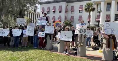 ‘We Say Gay’: Thousands of Students Across Florida Walk Out to Protest DeSantis-Backed ‘Don’t Say Gay’ Bill - www.thenewcivilrightsmovement.com - Florida - city Tallahassee