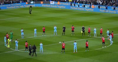 How Manchester United and Man City players and fans showed support for Ukraine before derby - www.manchestereveningnews.co.uk - Manchester - Ukraine - Russia