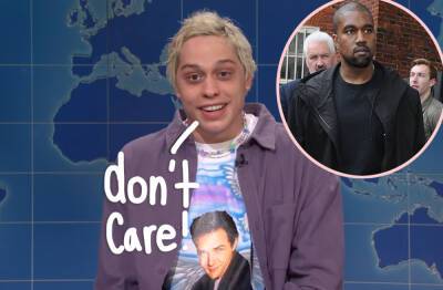 Pete Davidson Thinks The Caricature Of Him In Kanye West’s Eazy Music Video Is ‘Hysterical’ - perezhilton.com
