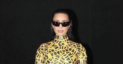 Kim Kardashian steps out in one of her most bizarre looks yet at Paris Fashion Week - www.ok.co.uk - Ukraine