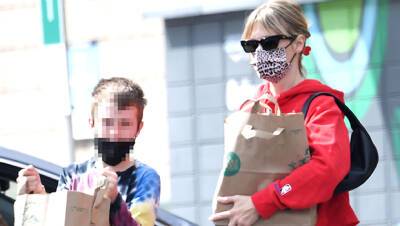 January Jones Takes Son Xander, 10, Grocery Shopping In Rare Public Outing Together - hollywoodlife.com - New York - Los Angeles - Los Angeles