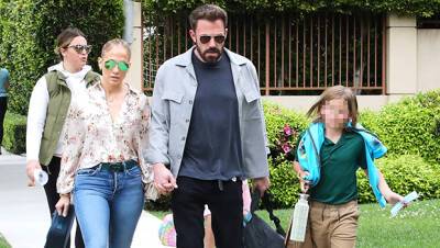 J.Lo Rocks Jeans As She Holds Hands With Ben Affleck Picking Up Samuel, 10, From School: Photos - hollywoodlife.com - Boston