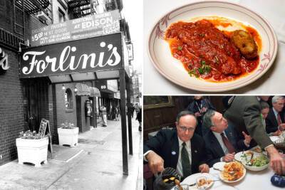 Ashley Graham - Hailey Baldwin - Beloved NYC Italian restaurant Forlini’s closes after 79 years - nypost.com - USA - Italy