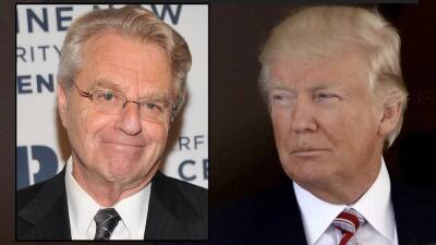 Jerry Springer Admits His Wild Show Contributed to Acceptance of Donald Trump’s Misbehavior (Video) - thewrap.com - Britain - county Oliver - Ohio - city Jackson