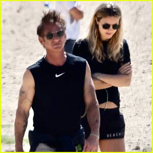 Sean Penn & Ex-Wife Leila George Take their Dogs to the Park in Hollywood - www.justjared.com - New York - Ukraine