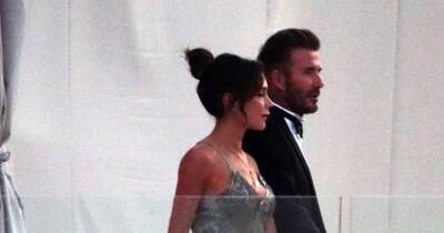 Victoria and David Beckham arrive hand in hand as they watch Brooklyn tie the knot - www.ok.co.uk - city Miami