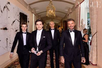 The Beckham Family Suit Up In Dior For Brooklyn Beckham’s Wedding To Nicola Peltz - etcanada.com - county Palm Beach