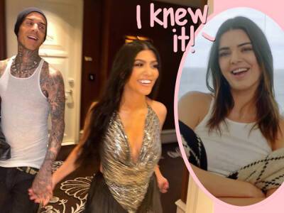 Kendall Jenner Used To Encourage Kourtney Kardashian 'Every Day' For YEARS To Date Travis Barker! - perezhilton.com