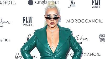 Christina Aguilera Rocks Plunging Latex Dress For Daily Front Row Fashion Awards: Photos - hollywoodlife.com - California - Dubai