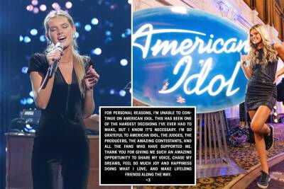 Katy Perry - Lionel Richie - Ryan Seacrest - Luke Bryan - Christina Perri - ‘American Idol’ contestant Kenedi Anderson drops out ‘for personal reasons’ - nypost.com - USA - Hawaii