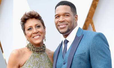 Michael Strahan - Robin Roberts - Lara Spencer - Amber Laign - Michael Strahan's sweet message of support for friend and co-star Robin Roberts - hellomagazine.com - county Wake