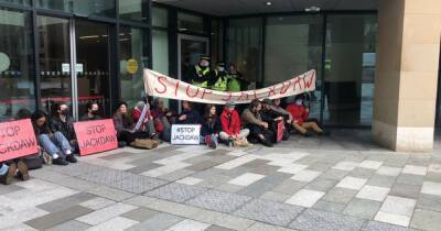 Climate activists protest outside Edinburgh government office over North Sea gas field plans - www.dailyrecord.co.uk - Britain - Scotland - Russia