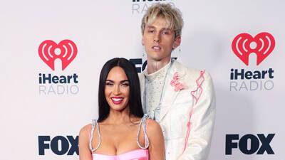 Megan Fox Awkwardly Dodges Kiss From Machine Gun Kelly In New Red Carpet Video - hollywoodlife.com