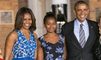 Michelle Obama shares new photo of rarely-seen daughters to announce exciting news - hellomagazine.com