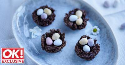 Easy Easter baking recipes including bunny biscuits and Cadbury Mini Egg nests - www.ok.co.uk