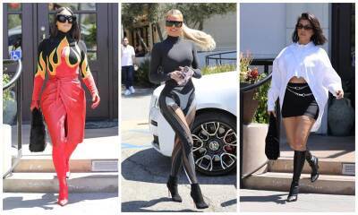 Khloe Kardashian - Pete Davidson - Kim Kardashian - Kourtney Kardashian - Khloe Kardashianа - Kim, Khloe, & Kourtney Kardashian go out for lunch, look amazing as usual - us.hola.com - Los Angeles - Los Angeles