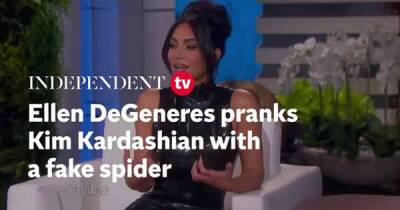Ellen DeGeneres sparks debate after spider prank on Kim Kardashian - www.msn.com
