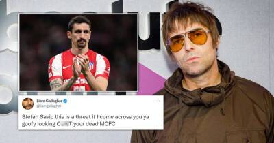Liam Gallagher speaks out after now-deleted death threat tweet to footballer Stefan Savic - www.msn.com - Manchester - Madrid