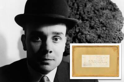 ‘Invisible art’ receipt auctioned for almost $1.2 million - nypost.com - France - Paris - London