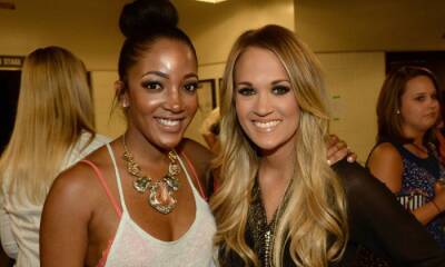 Mickey Guyton reveals Carrie Underwood and Maren Morris ‘rally’ around the moms of country music - hellomagazine.com - county Grayson
