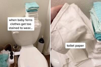 I use my son’s baby clothes as toilet paper - nypost.com