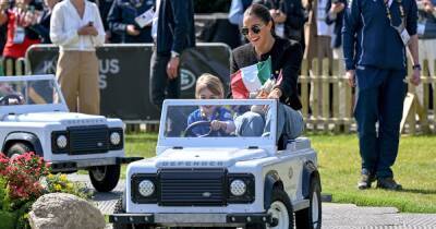 Meghan Markle shows off her motherly side as she rides mini car with young girl - www.ok.co.uk - Netherlands - city Hague, Netherlands