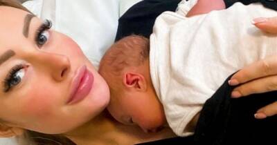 Chloe Crowhurst 'can't believe' she's a mum as she cradles newborn in arms - www.ok.co.uk