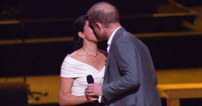 Emotional Prince Harry and Meghan kiss on stage before heartfelt speech at Invictus Games opening - www.manchestereveningnews.co.uk - Ukraine - Netherlands - Hague