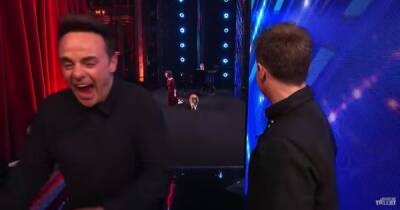 Ant and Dec in hysterics as BGT act's dog tries to leave stage as audition goes wrong - www.ok.co.uk - Britain