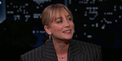 Kaley Cuoco Says Sharon Stone 'Bitch Slapped' Her Three Times While They Were Filming 'The Flight Attendant' - justjared.com - city Sharon, county Stone - county Stone