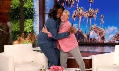 Michelle Obama joins Ellen DeGeneres for a ‘nude’ art class during final appearance on the talk show - us.hola.com