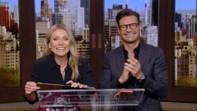Kelly Ripa Pretends To Shave Off Ryan Seacrest’s Eyebrows On April Fools’ Day - etcanada.com
