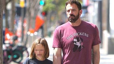 Ben Affleck Is A Doting Dad To Son Samuel, 10, As They Hold Hands Picking Up Art: Photos - hollywoodlife.com - USA - Santa Monica - Boston
