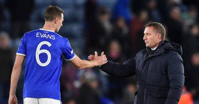 Cristiano Ronaldo - Brendan Rodgers - Harry Maguire - Jonny Evans - Wesley Fofana - Brendan Rodgers aims dig at Manchester United with Jonny Evans claim - manchestereveningnews.co.uk - Manchester - city Leicester